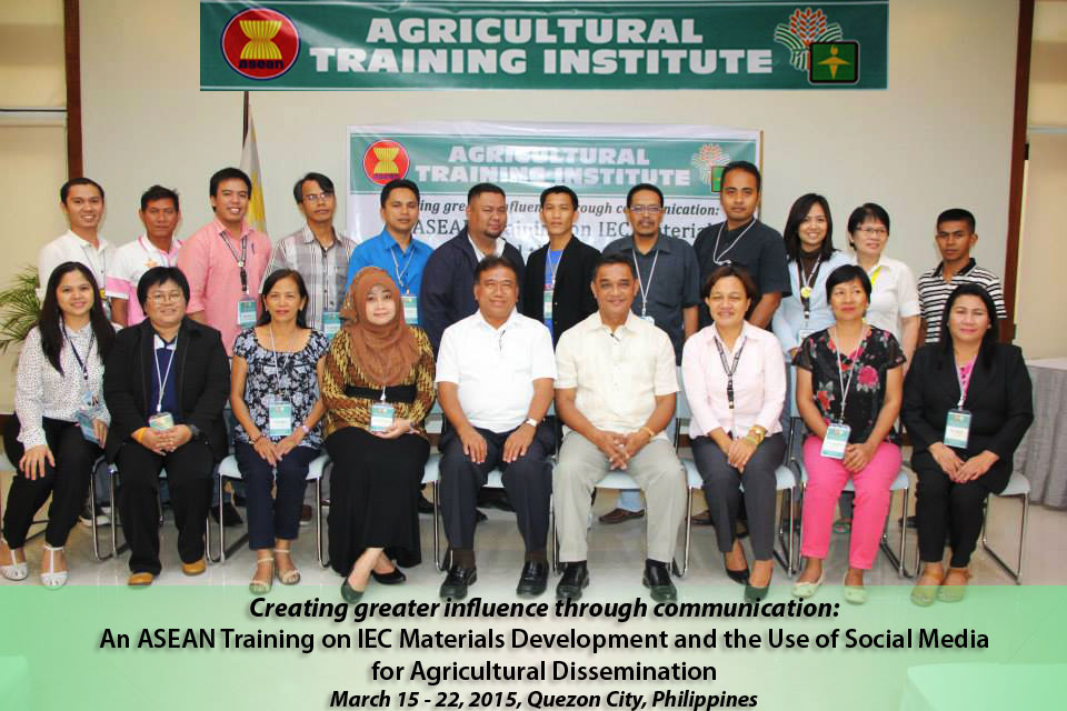 Participants & Training Management Team of the ASEAN Training on IEC Materials Development