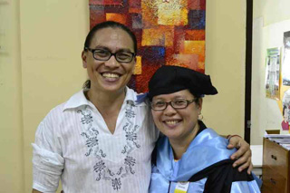 Dr. Merrian P. Soliva and her husband